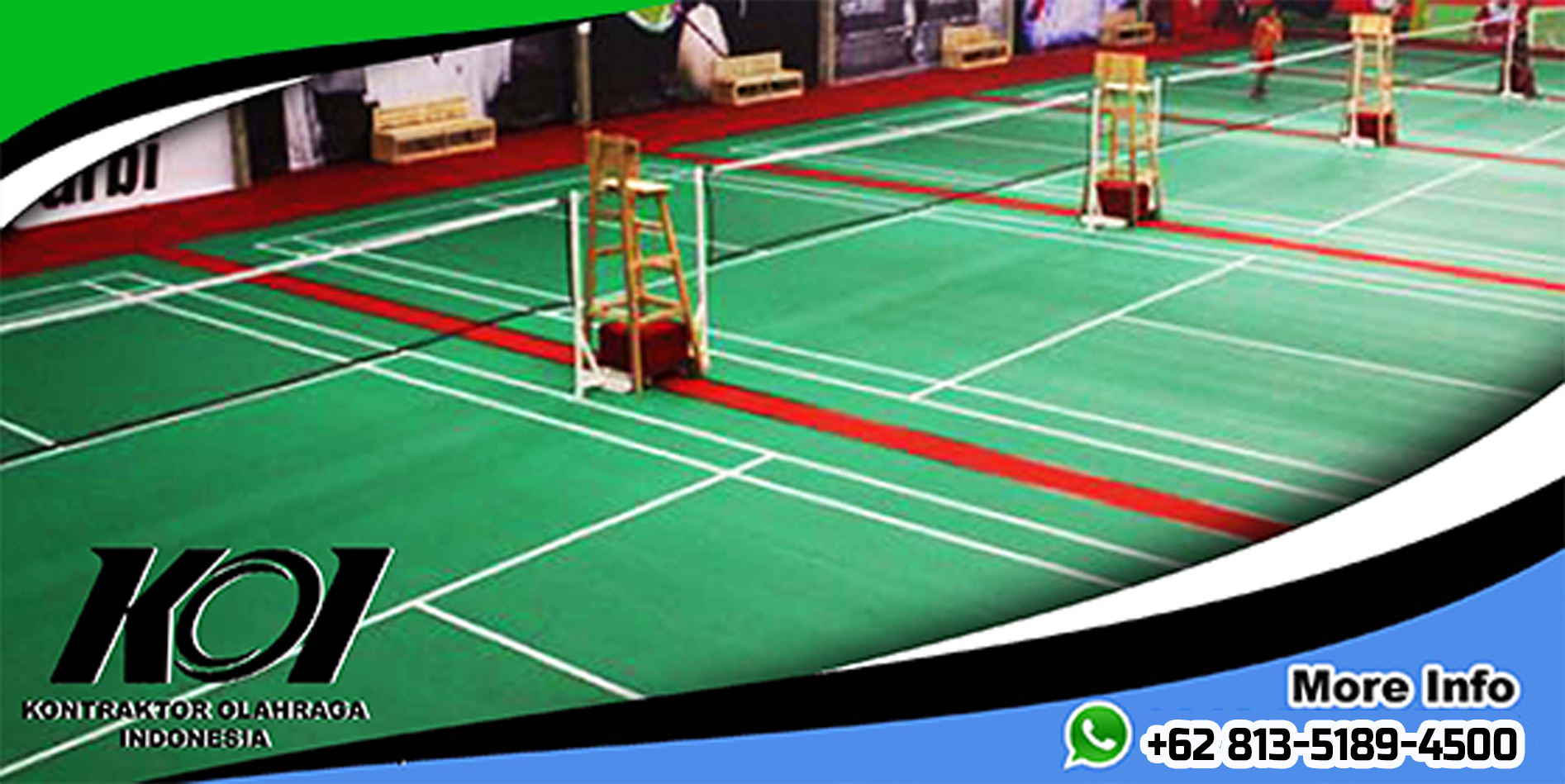 Distributor Harga Pembuatan Lapangan Badminton Murah Bagus Berkualitas